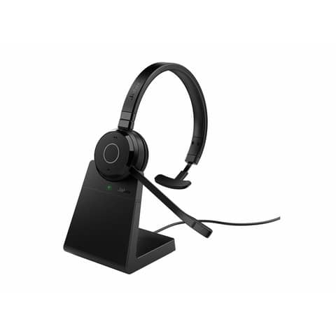 Headset Evolve 65 TE MS Stereo + Ladestation, USB-A, kabellos, bluetooth, schwarz JABRA 387676