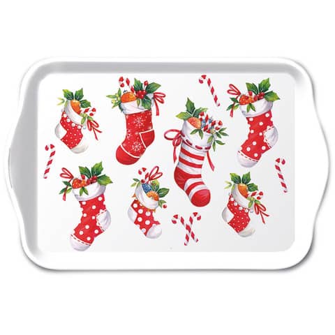 Weihnachtstablett Weihnachtsstrümpfe, 13 x 21 cm AMBIENTE 33720200