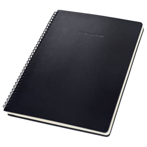 Collegeblock, A4, 160 Seiten, liniert, schwarz CONCEPTUM CO821