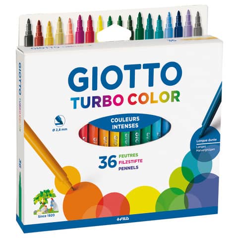 Farbstiftetui Turbo Color, 36 Stück GIOTTO F072600