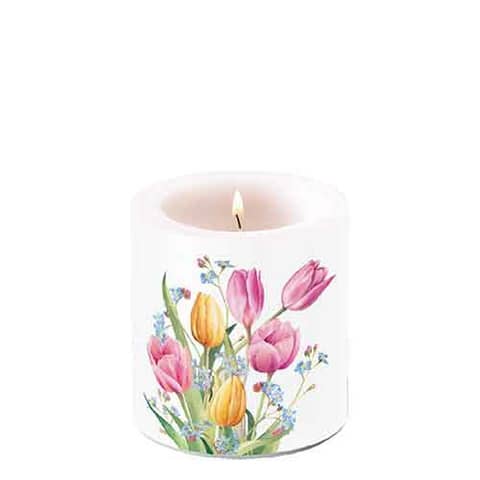 Kerze Tulips bouquet, 9cm AMBIENTE 19217030