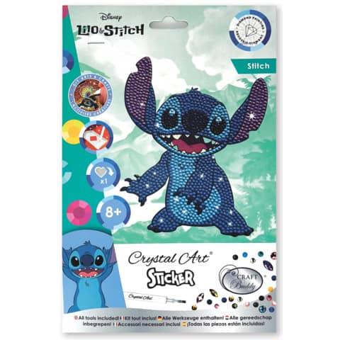 Sticker Stitch, A5 CRYSTAL ART CAMK-DNY201