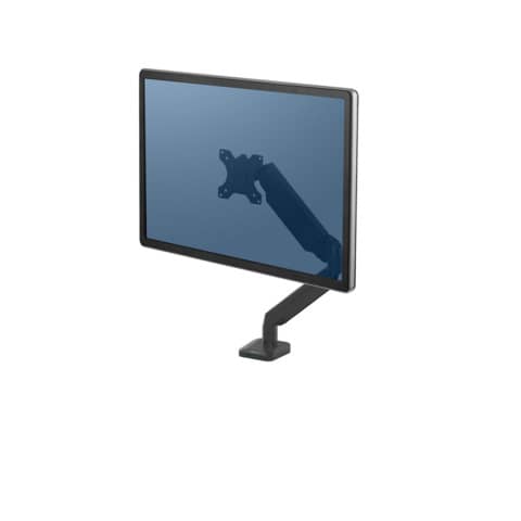 Einzel-Monitorarm Platinum Series, schwarz, Klemmbesfestigung FELLOWES 8043301