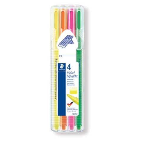 Textmarker triplus® textsurfer®, 4 Farben STAEDTLER 362 SB4