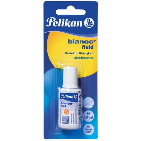 Korrekturflüssigkeit blanco® Korrektur Fluid, 20ml, weiß PELIKAN 300001129