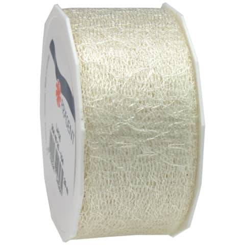 Zierband, 40mmx20m, creme  3044020-104