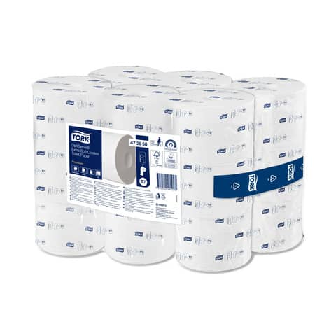 Toilettenpapier OptiServe® Premium System T7, 3-lagig 18 Rollen, weiß TORK 472650