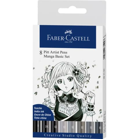 Tuschestift 8er-Etui   Manga FABER CASTELL 167107