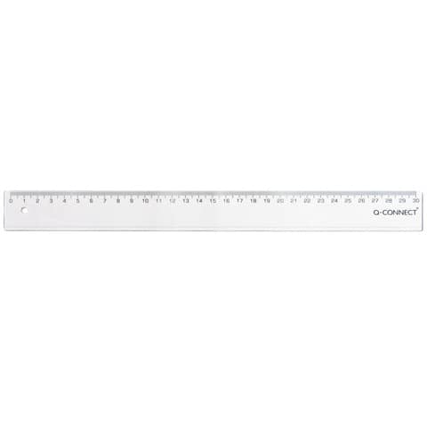 Lineal, 30cm, transparent Q-CONNECT KF00585