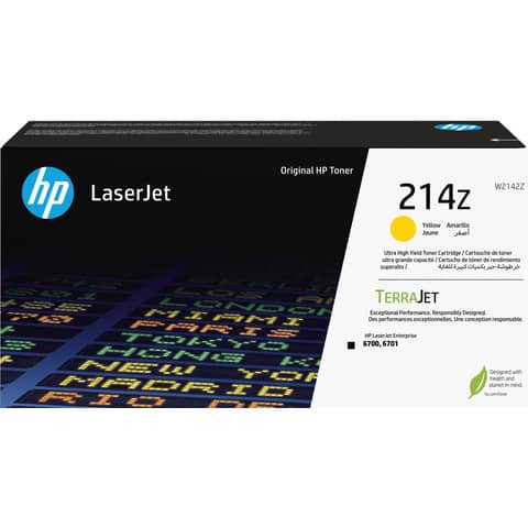 Lasertoner Nr.214Z, 26.000 Seiten, yellow HP W2142Z