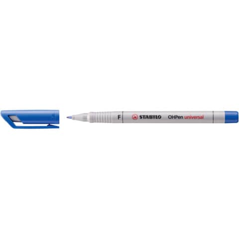 Folienstift OHPen universal, Fein (F) 0,7 mm, wasserlöslich, blau STABILO 852/41