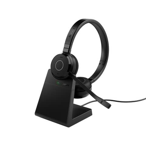 Headset Evolve 65 TE MS Mono + Ladestation, USB-A, kabellos, bluetooth, schwarz JABRA 387674