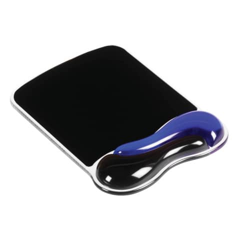 Gel-Mauspad Duo, mit Gel-Handgelenkauflage, blau/grau KENSINGTON 62401