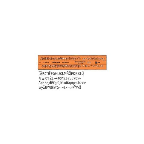 Schriftschablone, 3,5mm STANDARDGRAPH 2522-35