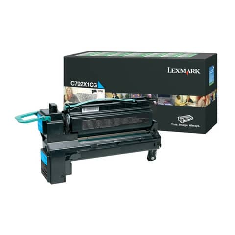 Lasertoner Return HY cyan LEXMARK C792X1CG