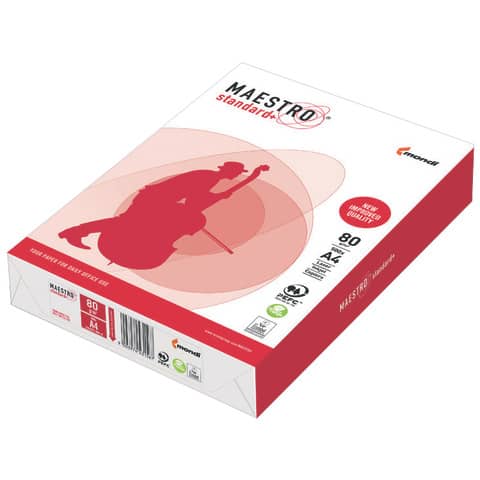 Kopierpapier Standard+, A4, 80g/m², 500 Blatt, weiß MAESTRO 94928A80S