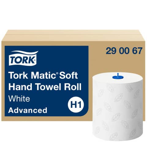 Rollenhandtuch Advanced, 2-lagig, 6x150m, weiß TORK 290067