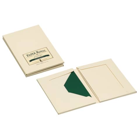 Kartenmappe Paper Royal, A6hd/C6, 8 Stück, chamois RÖSSLER 2234831008