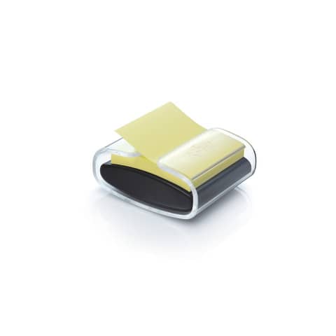 Haftnotizspender Super Sticky Z-Notes+1 Block, schwarz/transparent POST-IT PRO-B1Y