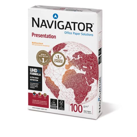 Kopierpapier Presentation, A5, 100g/m², 500 Blatt, weiß NAVIGATOR 82437AH10B