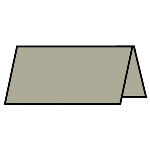 Tischkarte Paperado, 10x10cm, 220g/m², taupe metallic RÖSSLER 164030411
