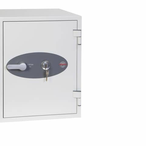 Feuerschutztresor TITAN, Schlüssel-Schloss, 515x400x440mm, weiß PHÖNIX SAFE FS1283K