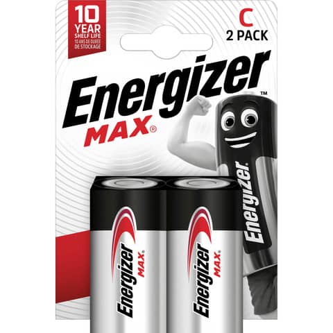 Batterie Alkali-Mangan Max, LR14/C/Baby, 2 Stück ENERGIZER E302306701