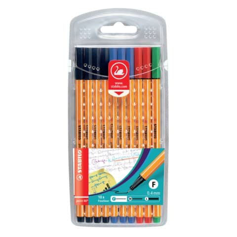 Fineliner point 88® Etui, mit 10 Stiften STABILO 87-1468