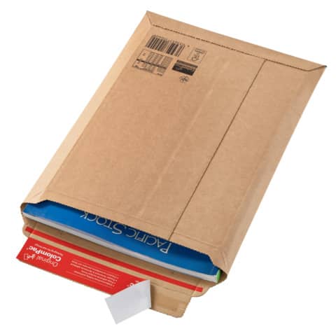 Versandtasche, 185x270x50mm, Wellpappe, braun COLOMPAC 30000178