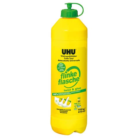 Alleskleber flinke Flasche ohne Lösungsmittel Nachfüllflasche, 950 g UHU 46000