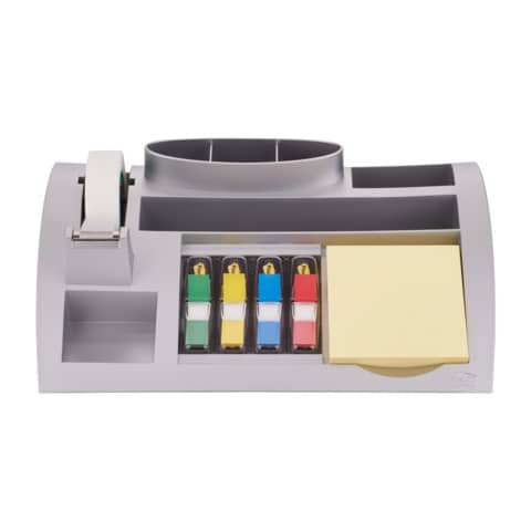 Tisch-Organizer, silbermetallic, gefüllt, 256 x 68 x 168 mm POST-IT C50