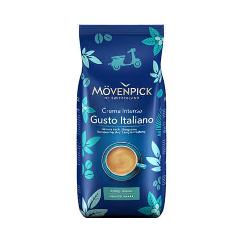 Kaffee Crema Gusto Italiano, Ganze Bohne, 1000g MÖVENPICK 951830