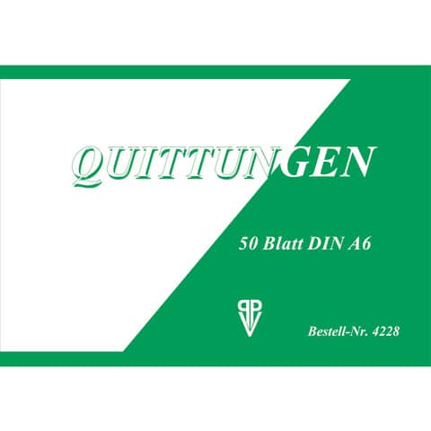 Quittung, A6, 50 Blatt PVP 4228