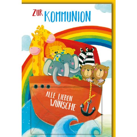 Kommunionskarte Geldschein Braun+ Company 5840-24031