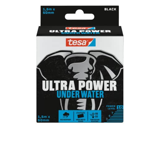 Unterwasser Reparaturband Ultra Power, 1,5 m x 50 mm, schwarz TESA 56491-00000-00