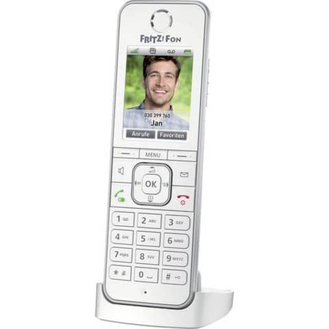 Telefon schnurlos Fon C6 , VoIP, weiß/silber FRITZ 20002848