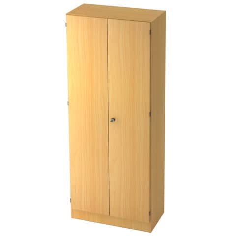 Flügeltürenschrank SOLID - 5OH, 80 x 42 x 200,4cm, buche/buche HAMMERBACHER MONT.V6100/6/6/SG