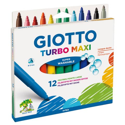 Faserschreiberetui Turbo Maxi, 10 Stück GIOTTO F076400