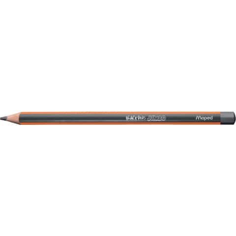 Bleistift Black'Peps Jumbo Classic, HB, dunkelgrau/orange MAPED M854021