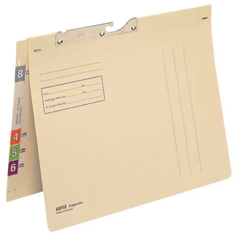 Pendelhefter Orgacolor®, kfm. Heftung, A4, 260g/m², chamois LEITZ 2134-00-11