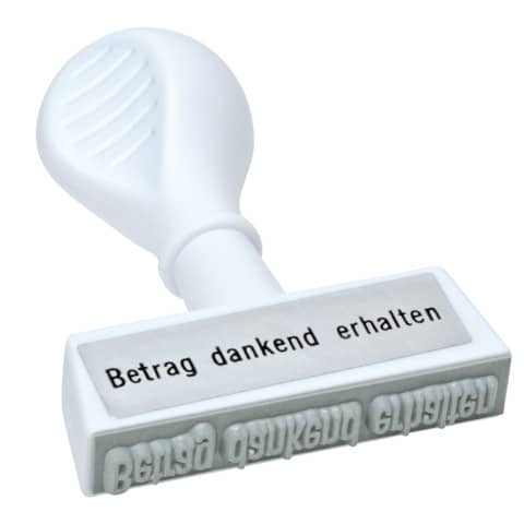 Stempel Text "Betrag dankend erhalten", 45x6mm WEDO 193 7