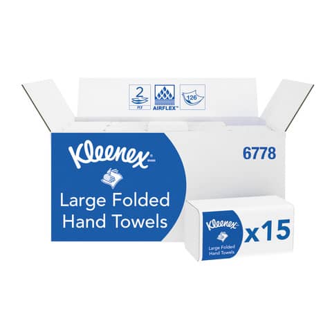 Falthandtuch Ultra™ V-Falz 2-lagig weiß   15 x 124 Blatt KLEENEX 6778