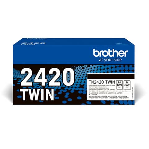 Lasertoner, schwarz BROTHER TN2420TWIN