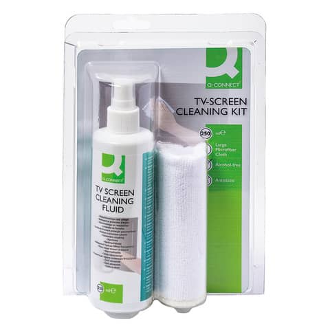 Reinigungsspray 250ml inkl. Tuch, sortiert Q-CONNECT KF15229