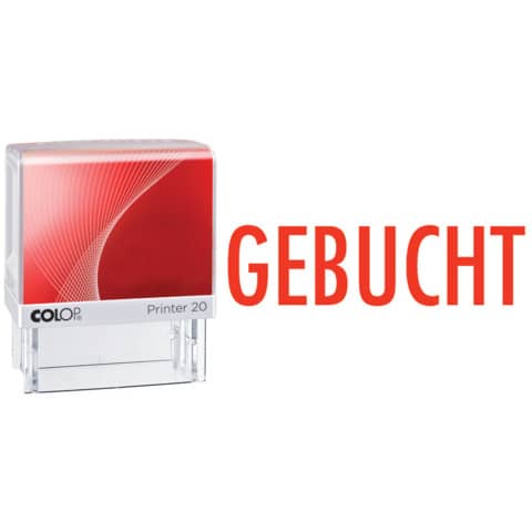 Printer GEBUCHT schwarz/rot COLOP 100672