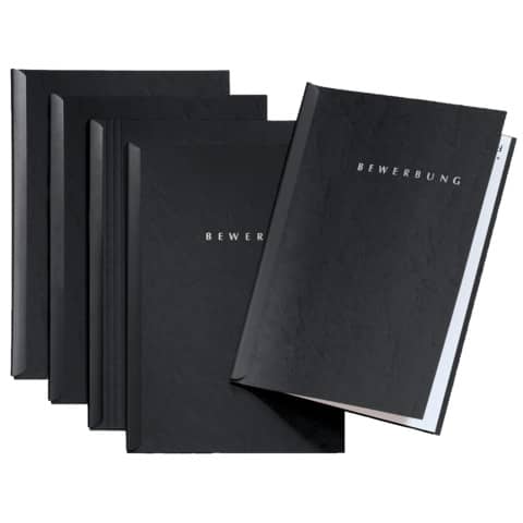 Bewerbungsmappe Start, A4, 5 Stück, schwarz PAGNA 22005-04