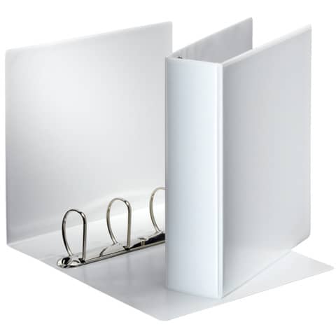 Ringbuch Präsentation, mit Taschen, A4, PP, 4 Ringe, 60 mm, weiss ESSELTE 49706