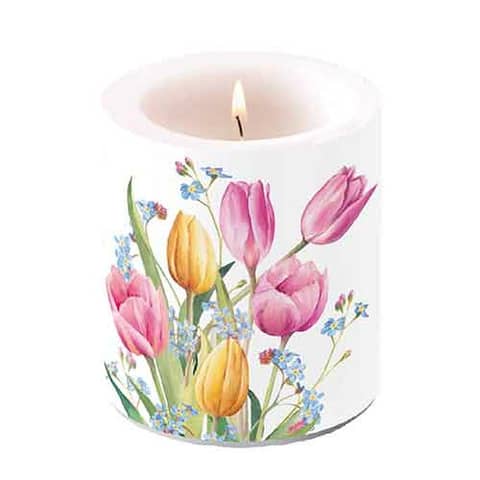 Kerze Tulips bouquet, 10cm AMBIENTE 19317030