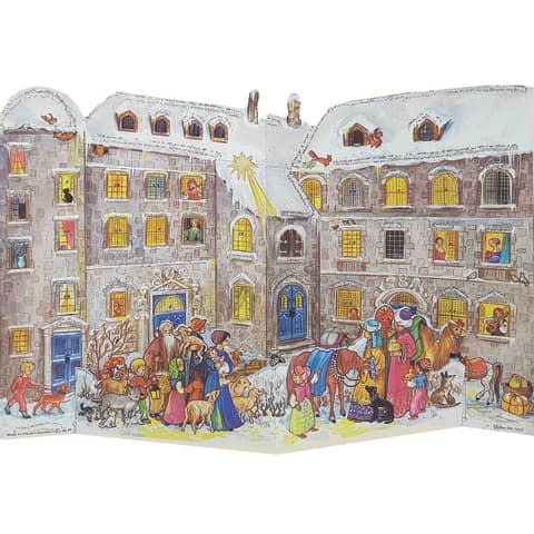 Adventskalender Dorfplatz, 35,5 x 26,5 cm SELLMER 553