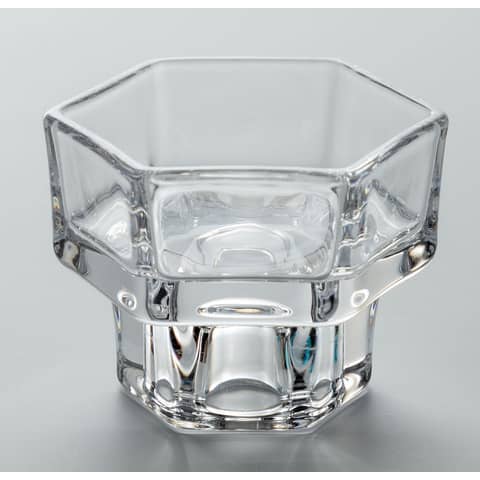 Kerzenhalter transparent 2in1 transparent 4,2x6,6x5cm  52519